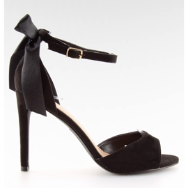 Black sandals on a high heel Z921-7SA-2 black Black sandals on a high heel Z921-7SA-2 black