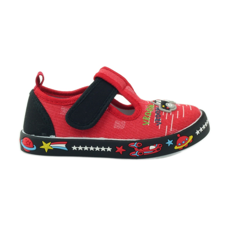 American Club American leather insole sneakers red black