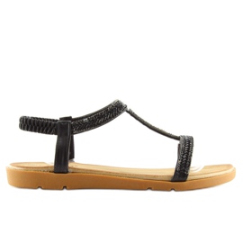 Black women's sandals FM5035 Black