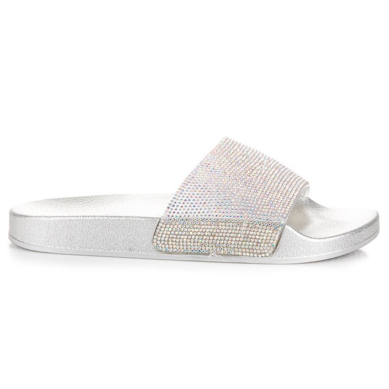 Bello Star Slippers with crystals grey