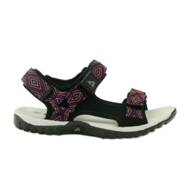 American Club Sandals with an American 6102 leather insert purple black