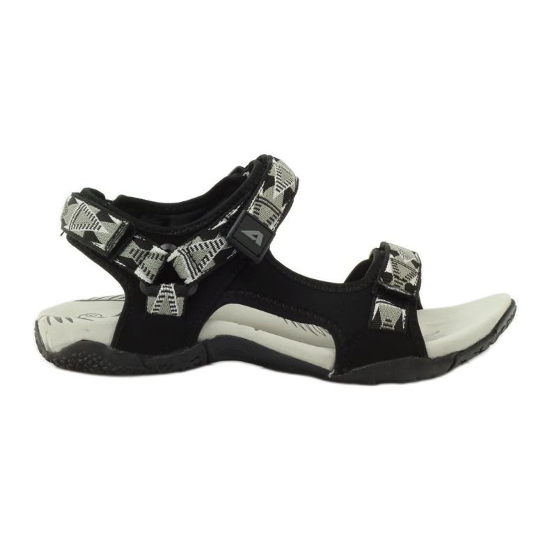 American Club Sandals with an American 6102 leather insert black grey