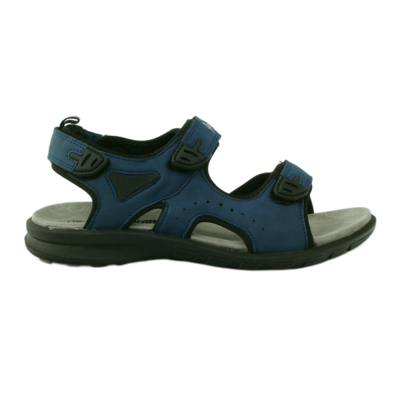 American Club Sandals with an American 1906 leather insert navy blue