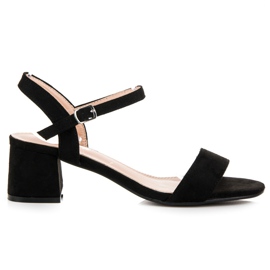 Renda High-heeled sandals black