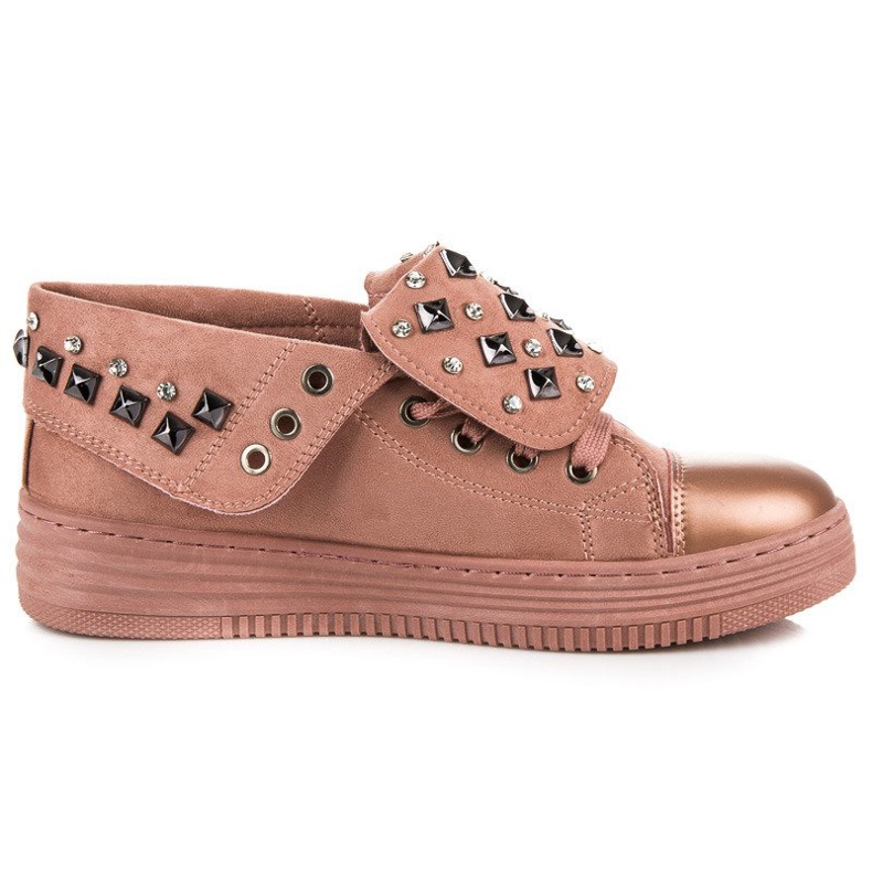 Rock suede sneakers pink
