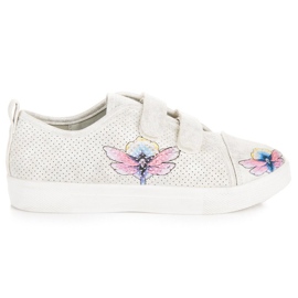 White Sneakers with Velcro VINCEZA White Sneakers with Velcro VINCEZA