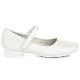 Ballerina with velcro vinceza white