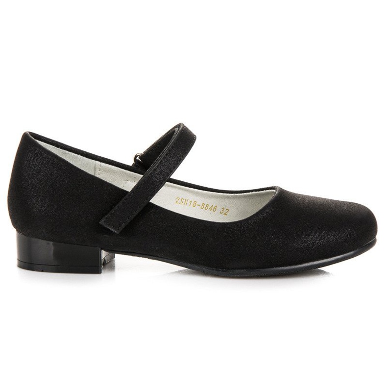 Ballerina with velcro vinceza black
