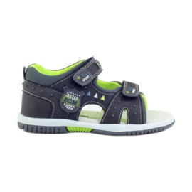 American Club Children's sandals with an American 87289 leather insert grey