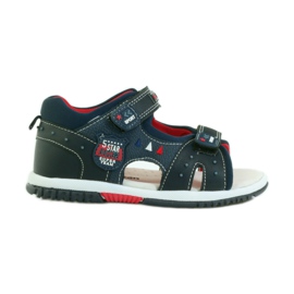 American Club Children's sandals with an American 87289 leather insert navy blue American Club Children's sandals with an American 87289 leather insert navy blue