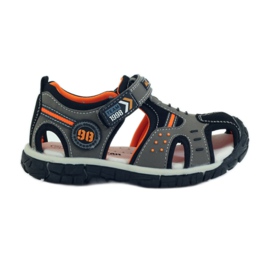 American Club Sandals with an American 93594 leather insert grey orange