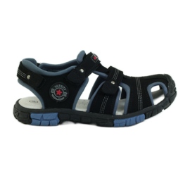 American Club Sandals with an American 93603 leather insert black