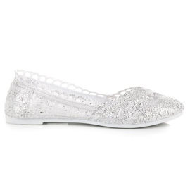 Seastar Boho lace ballerinas grey