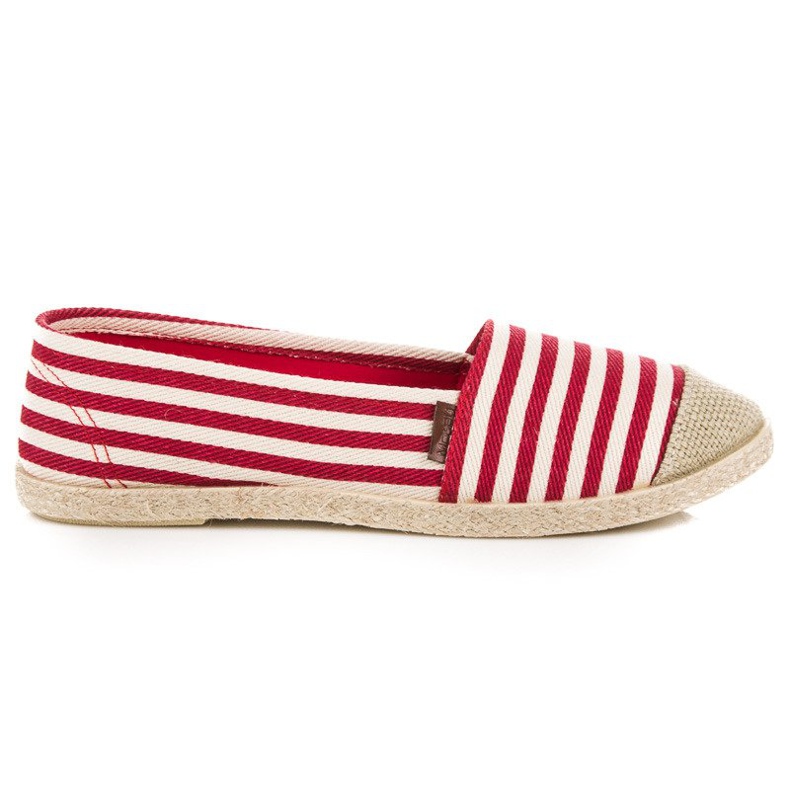 McKey Ribbed Espadrilles red