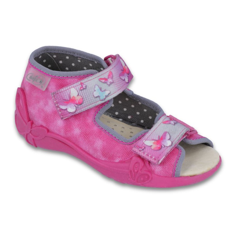 Befado yellow children's shoes 242P076 pink