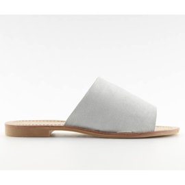 H8-116 Gray straight gray slippers grey