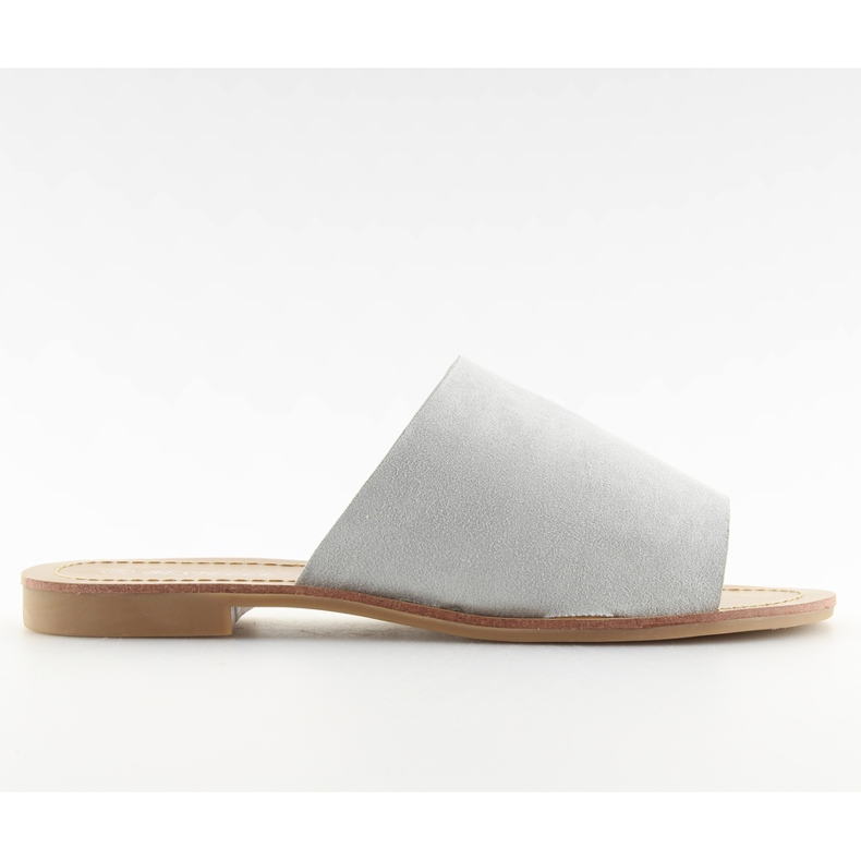 H8-116 Gray straight gray slippers grey