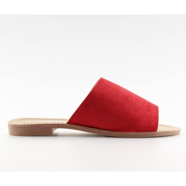 Straight red slippers H8-116 Red Straight red slippers H8-116 Red