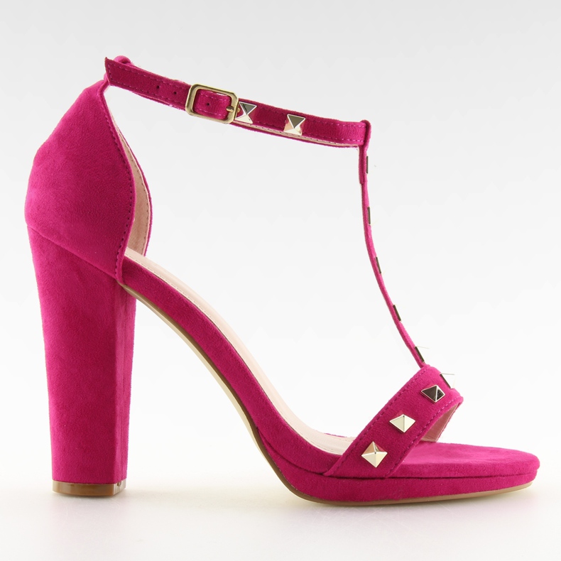 Sandals on the post fuchsia A03 fuchsia pink