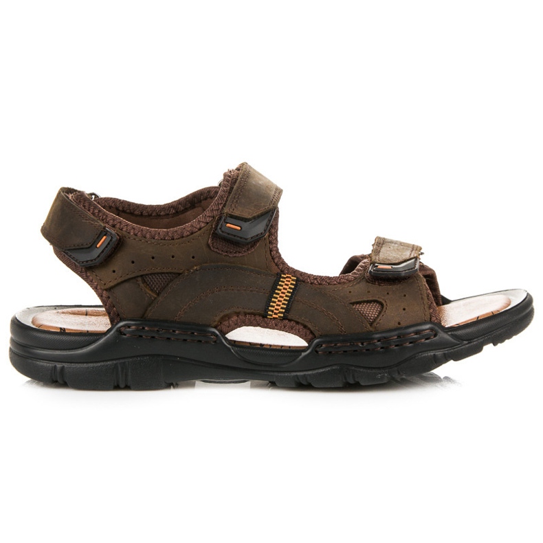 MCKEYLOR Leather Sandals brown