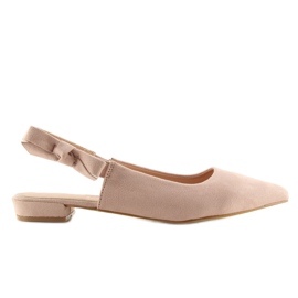 Open heel ballerinas pink 100-879SA