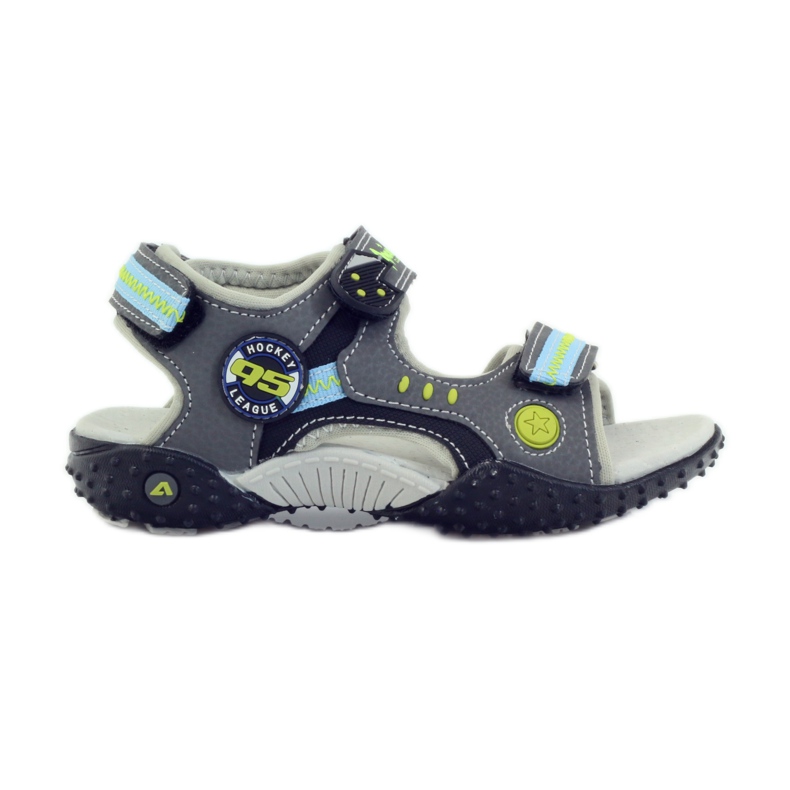 American Club American 1718 leather insert grey blue black