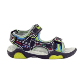 American Club Children's shoes sandals glowing American 1702 green grey blue black American Club Children's shoes sandals glowing American 1702 green grey blue black