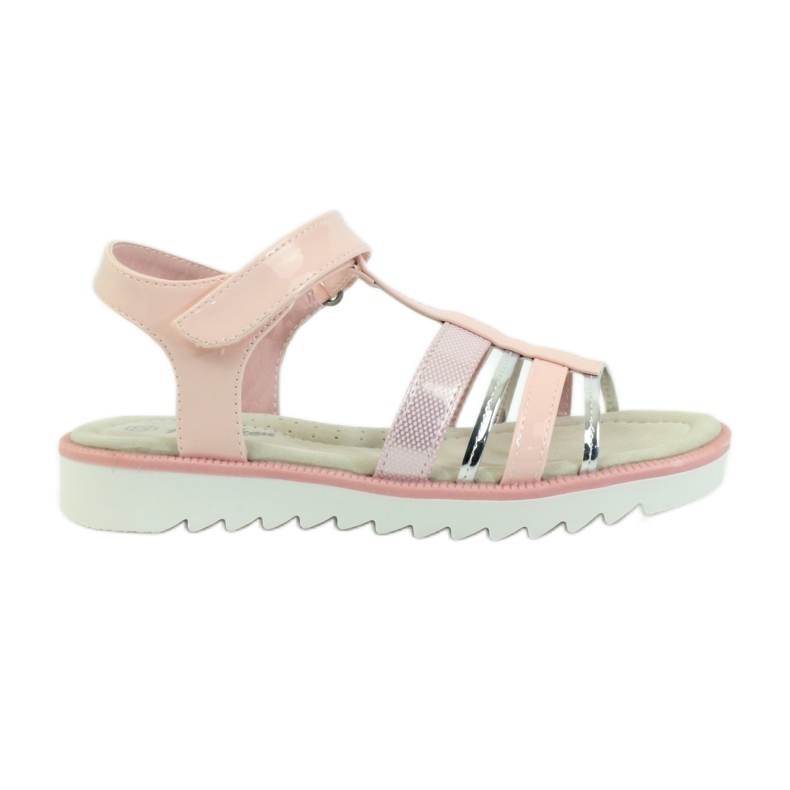 American Club Sandals with an American 16903 leather insert pink grey