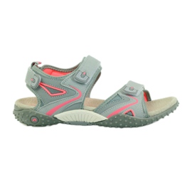 American Club Sandals with an American 1707 leather insert grey orange
