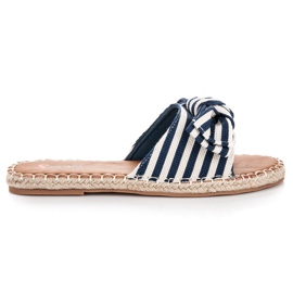 Seastar Stylish striped flip-flops blue