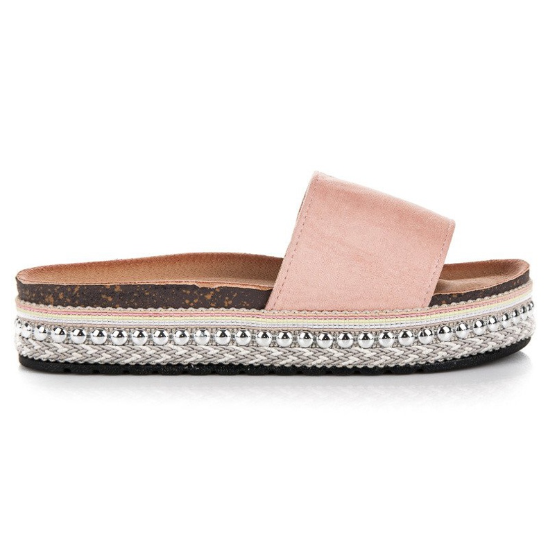 Seastar Fashionable boho slippers pink