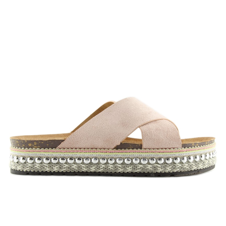 H55 pink espadrilles slippers
