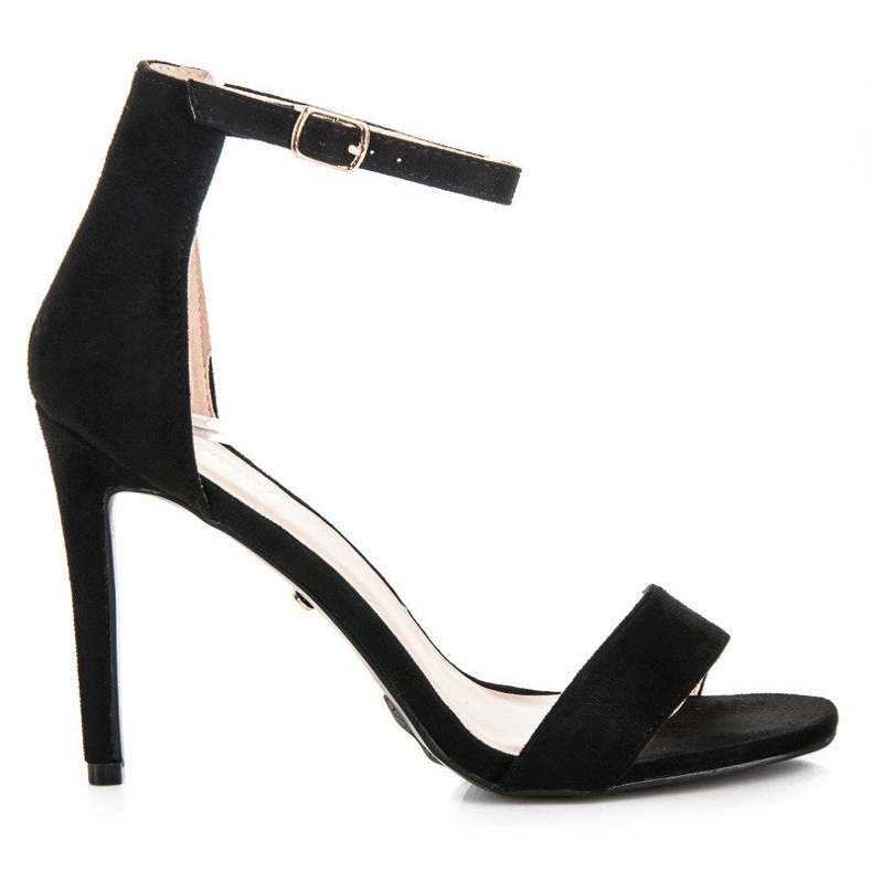 Seastar Black sandals on a high heel