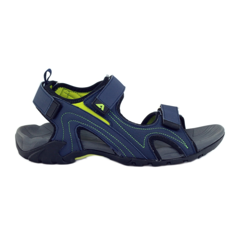 American Club American women's sandals with a foam insole navy blue