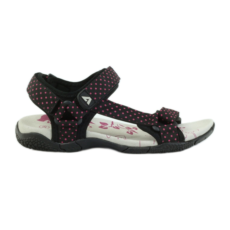 American Club Sandals with an American 1717 leather insert pink black