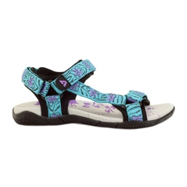 American Club Sandals with an American 1717 leather insert blue purple