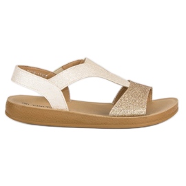 Golden vinceza sandals