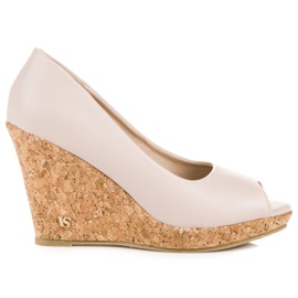 Wedge Pumps Open Toe VICES brown Wedge Pumps Open Toe VICES brown