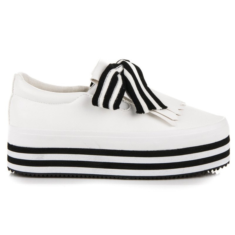 Fashionable vices sneakers white black