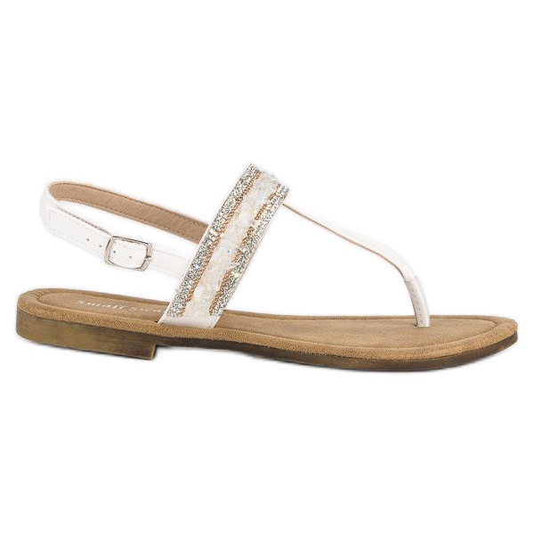 Small Swan White flip-flops