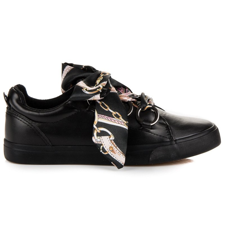 Black VICES tied sneakers