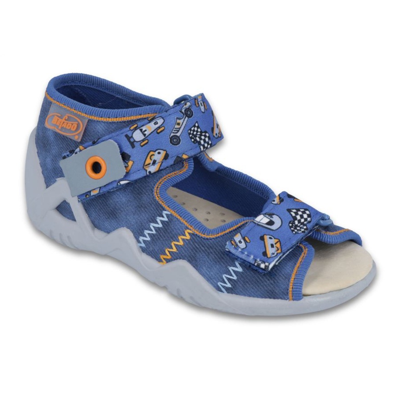 Befado yellow children's shoes 250P072 blue