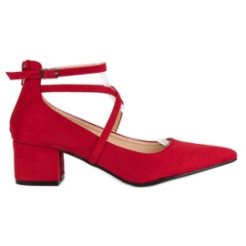 VICES Suede Pumps red