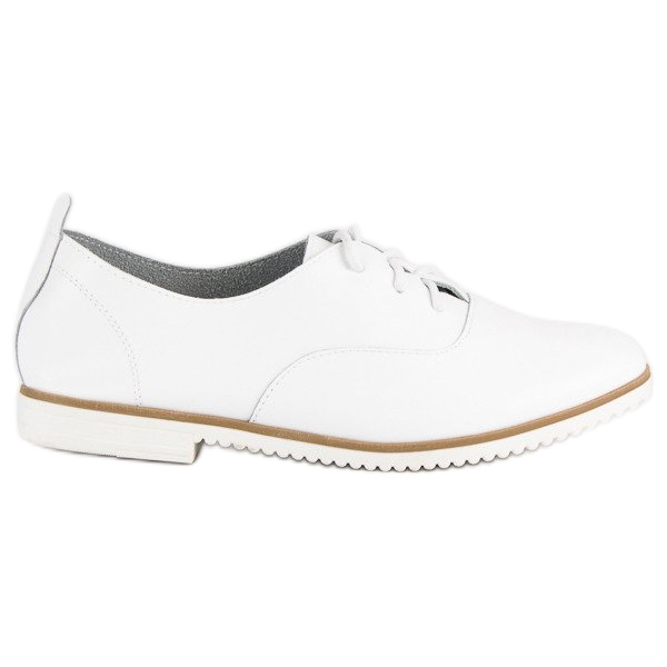 White leather shoes from MAZARO