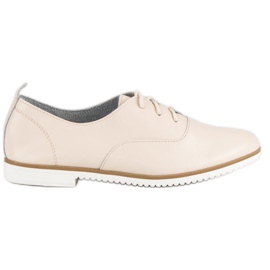 Light beige leather shoes from MAZARO