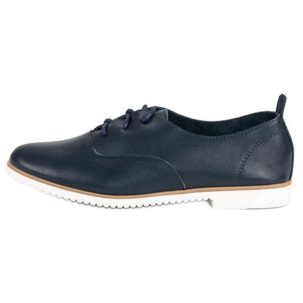 Mazaro navy blue leather shoes Mazaro navy blue leather shoes