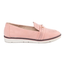 Pink vices loafers