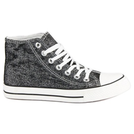 Women's high sneakers grey