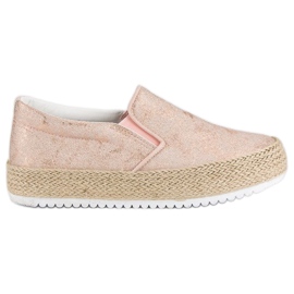 Betler Pink Espadrilles On The Platform