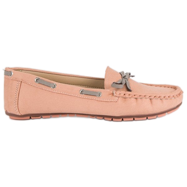 Tullo Stylish suede loafers pink